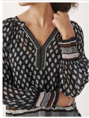 Part Two Leaf Print Blouse
